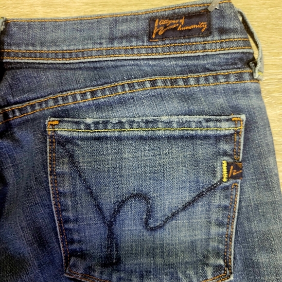 Citizens of Humanity Ingrid #002 Stretch Low Waist Flair Jeans - Picture 4 of 9